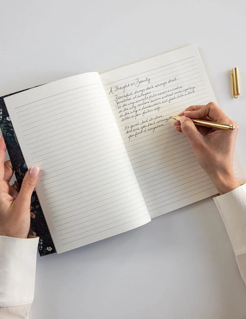 Dusk in Bloom illustrated workbook designed in Australia for notes, planning and creative ideas.