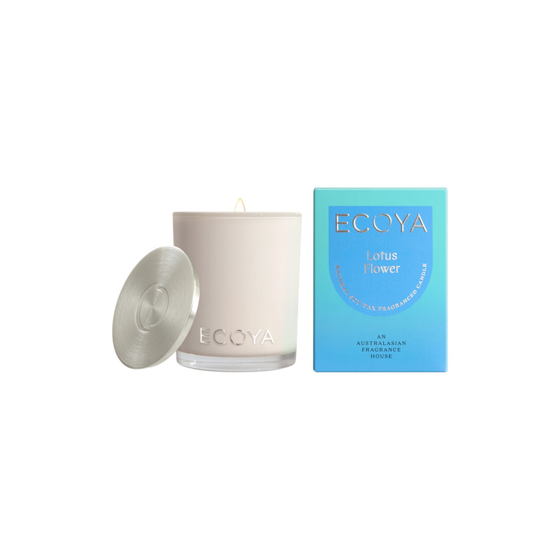 Ecoya Lotus Flower Mini Madison Candle in glass jar – 80g