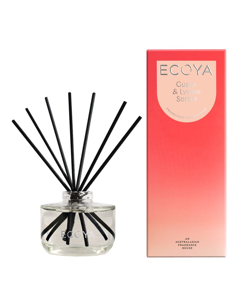 Ecoya Guava and Lychee Sorbet Reed Diffuser – 200ml fragrance