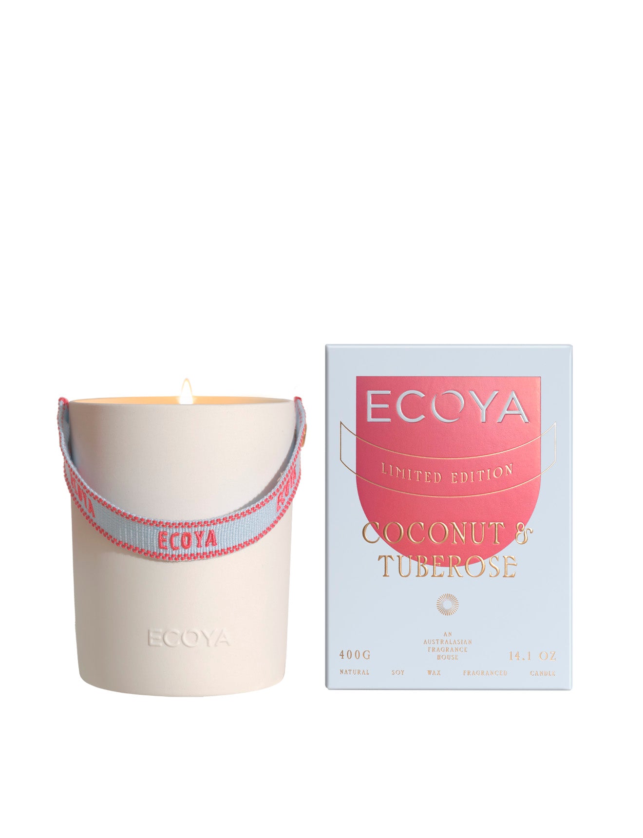 Ecoya Ceramic Candle Coconut & Tuberose 400g | Limited Edition