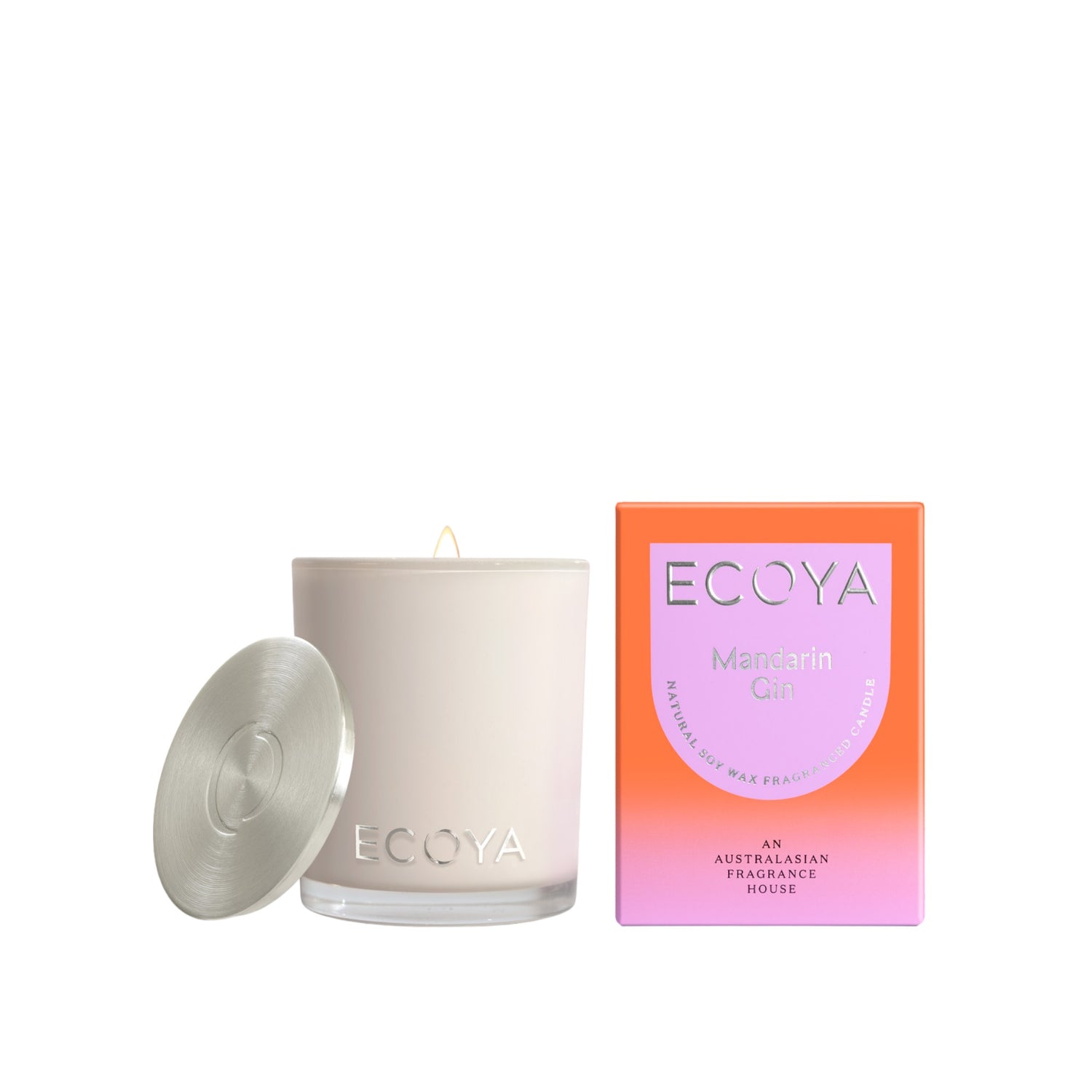 ecoya mini madison candle mandarin gin 80g australia