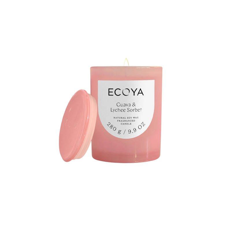 Ecoya Guava & Lychee Sorbet Metro Candle – 280g