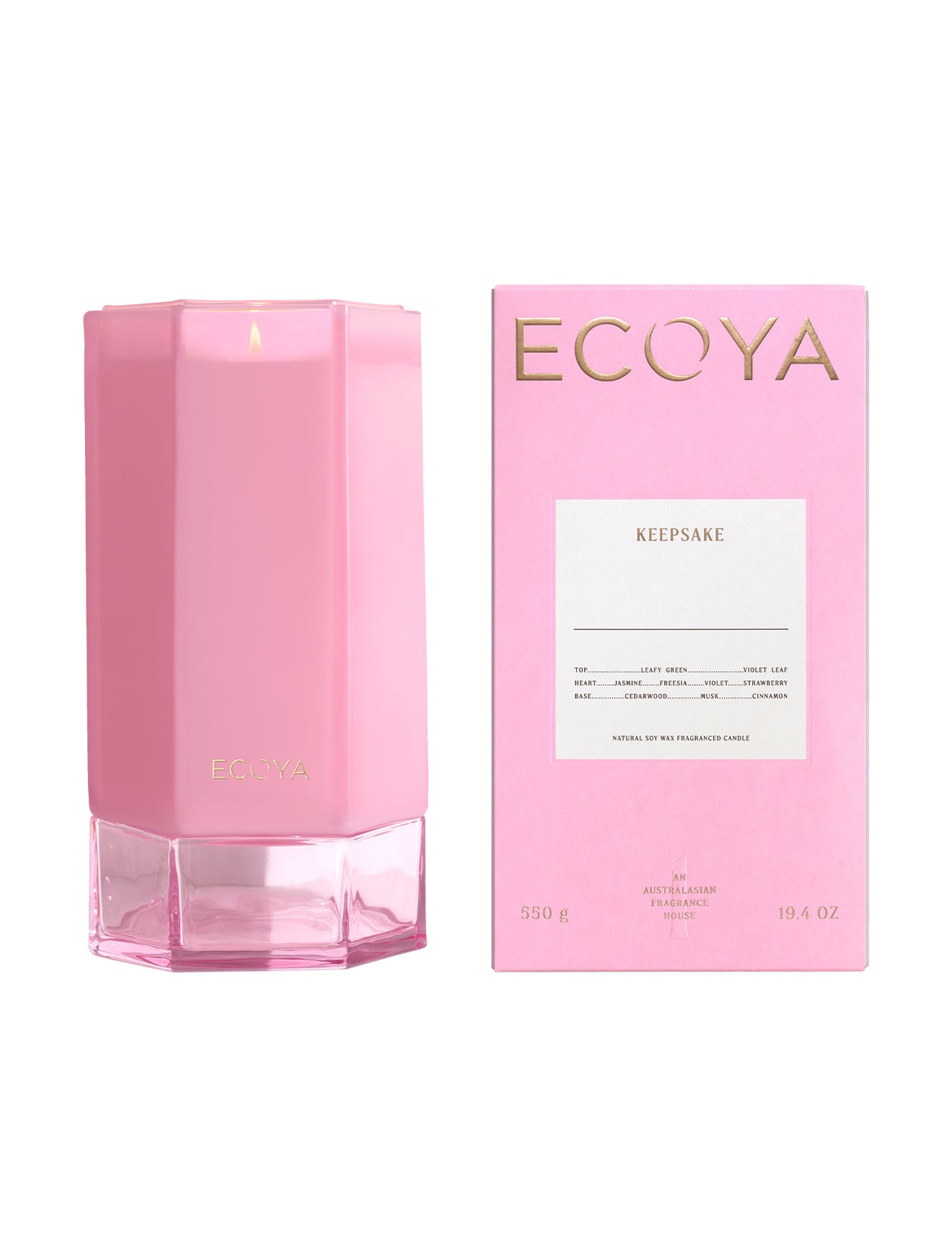 coya Keepsake Candle #1 – luxury fragranced candle in cut glass jar