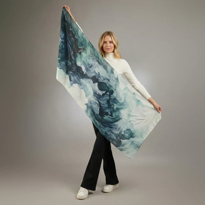 luxury winter scarf blue australia