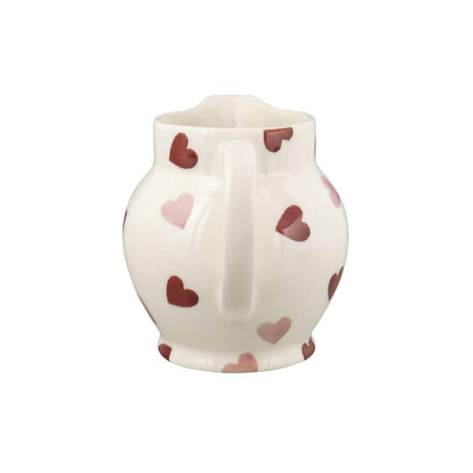 Emma Bridgewater Pink Hearts 1/2 Pint Jug – Handmade English Pottery