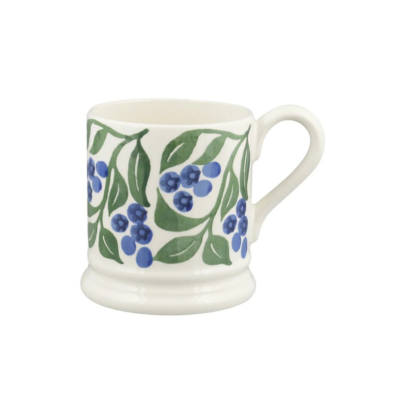Emma Bridgewater Blueberries 1/2 Pint Mug handmade English earthenware