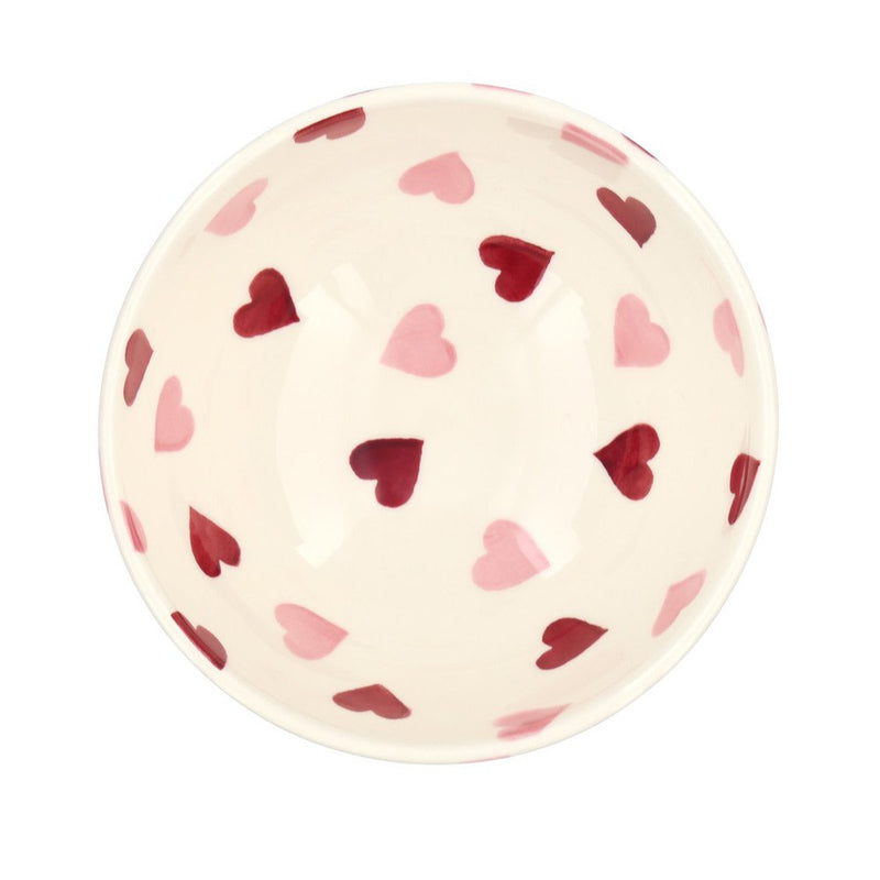 Handmade Emma Bridgewater dessert bowl pink hearts