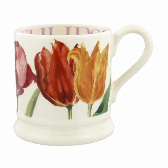Emma Bridgewater Tulips 1/2 Pint Mug handmade English earthenware