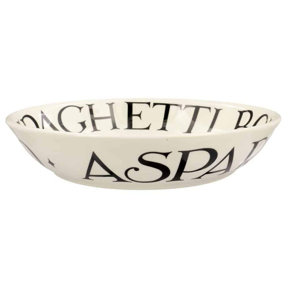 Handmade Black Toast pasta bowl by Emma Bridgewater.