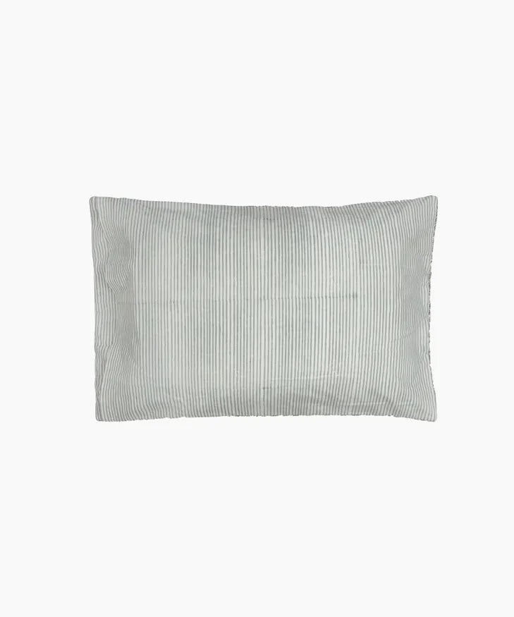 Linen-cotton Athena pillow covers adding texture and elegance to bedding