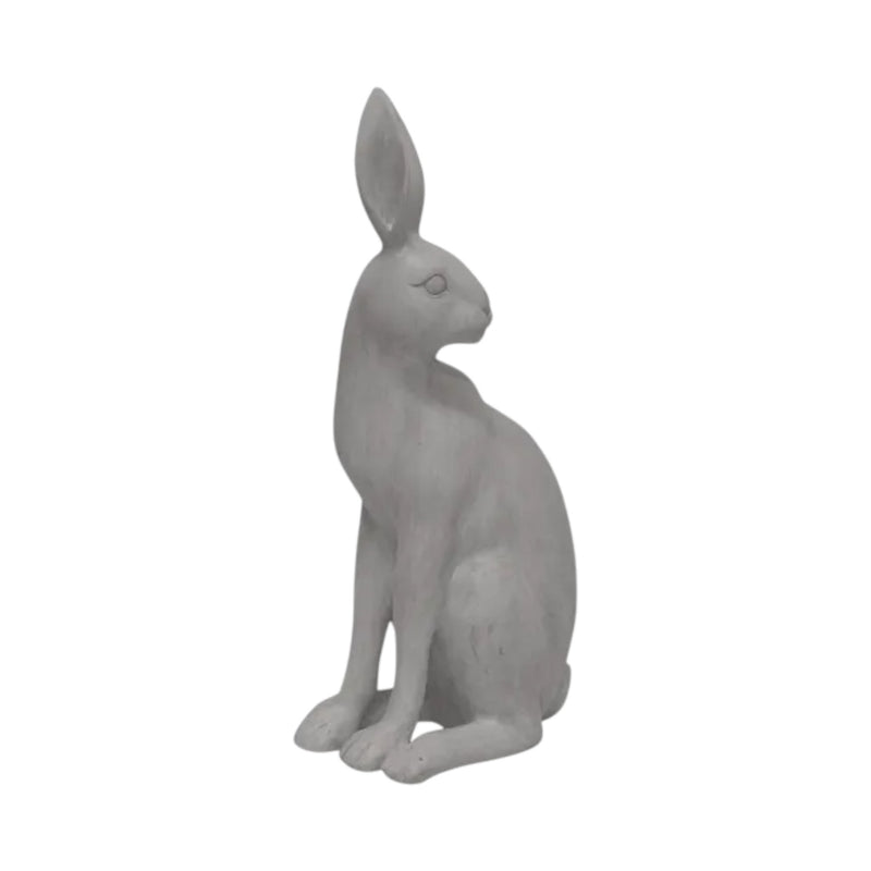 Harold the Hare Turning Grey – resin rabbit statue for home & garden décor