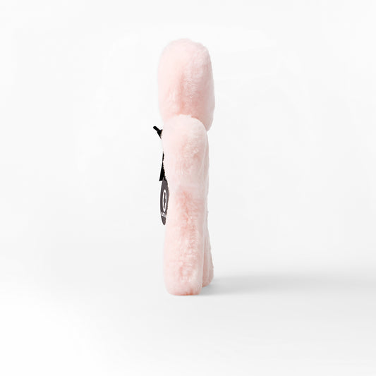 Soft sheepskin baby comforter flat teddy bear Rosie colour