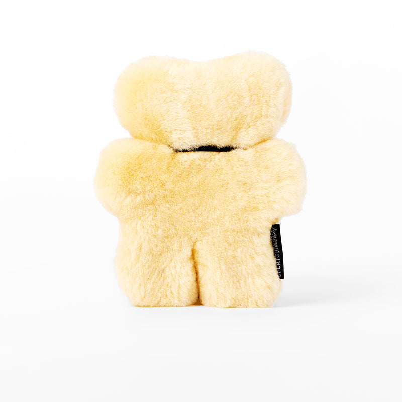 Natural Australian sheepskin mini teddy baby gift