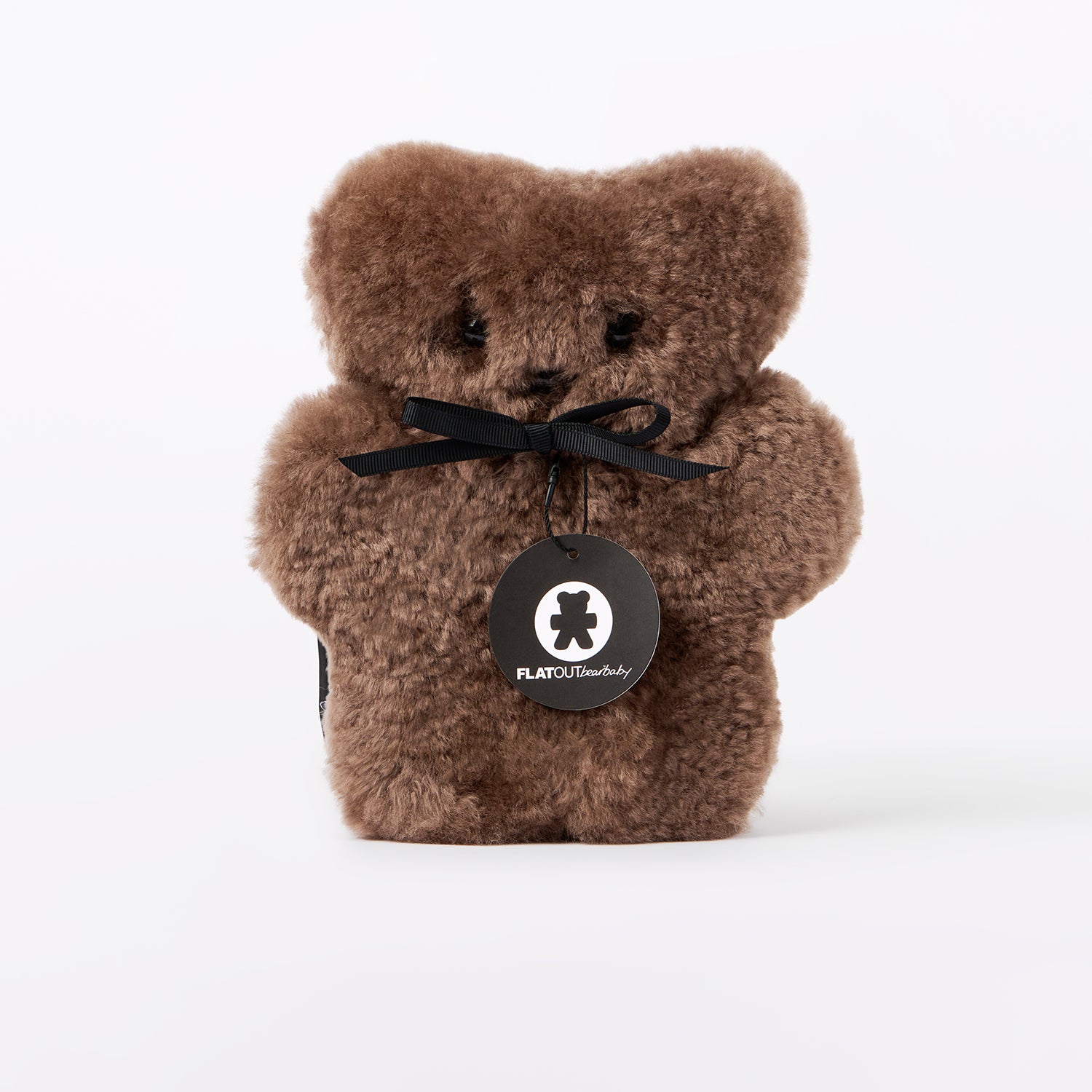 FLATOUTbear Baby Chocolate mini Australian sheepskin teddy