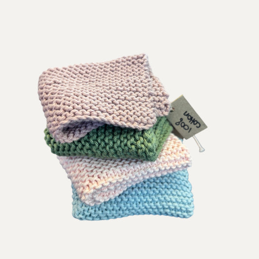 Face Washer Baby Blue | 100% Cotton Handmade