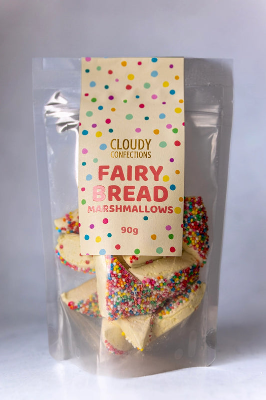 Handcrafted fairy bread inspired marshmallows made in Australia