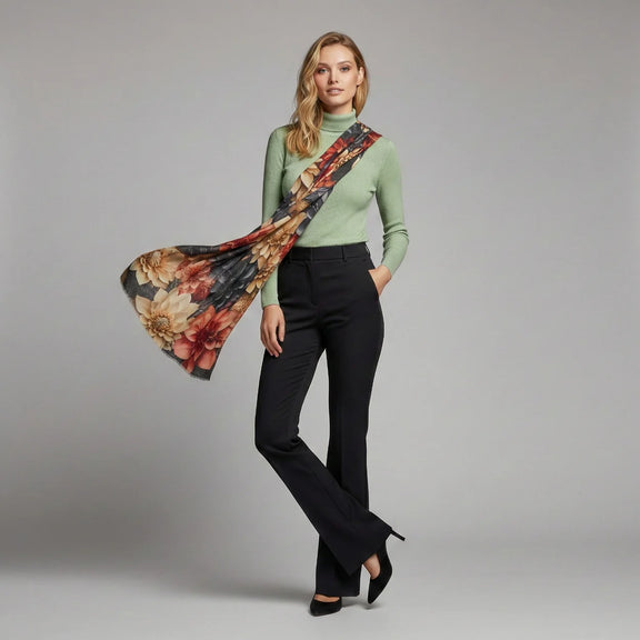 the scarf company floral scarf