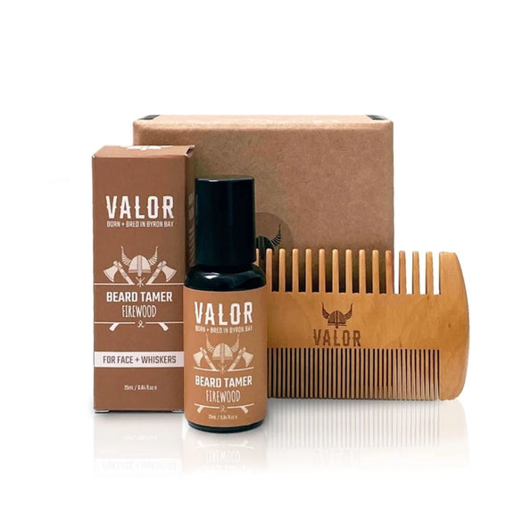 Beard taming duo gift box firewood