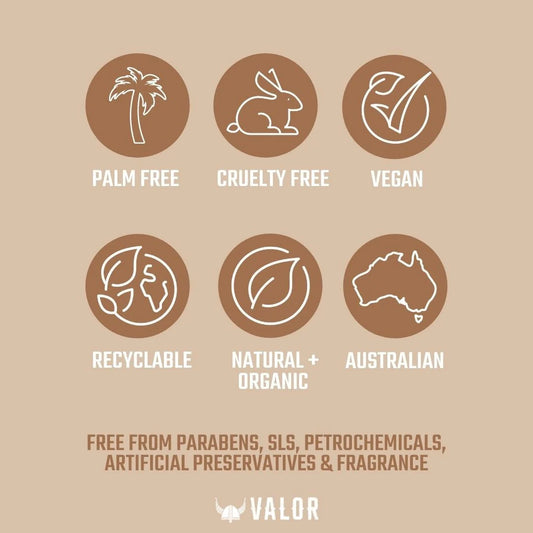 Valor beard tamer and wooden comb set