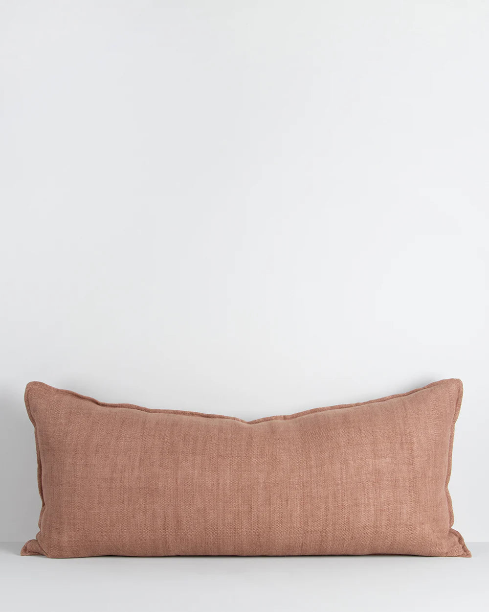 Flaxmill clay linen lumbar cushion 40x90cm