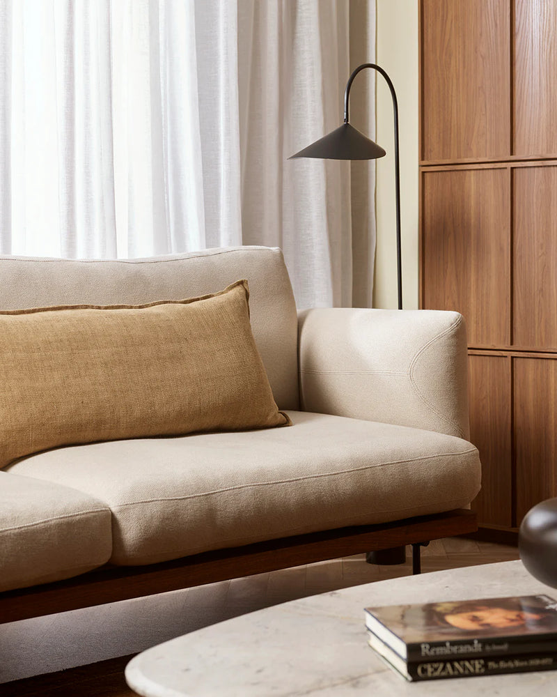 long linen cushion textured weave australia