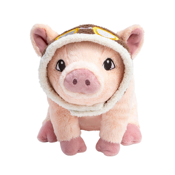 Maybe Flying Pig Plush Toy with aviator goggles
