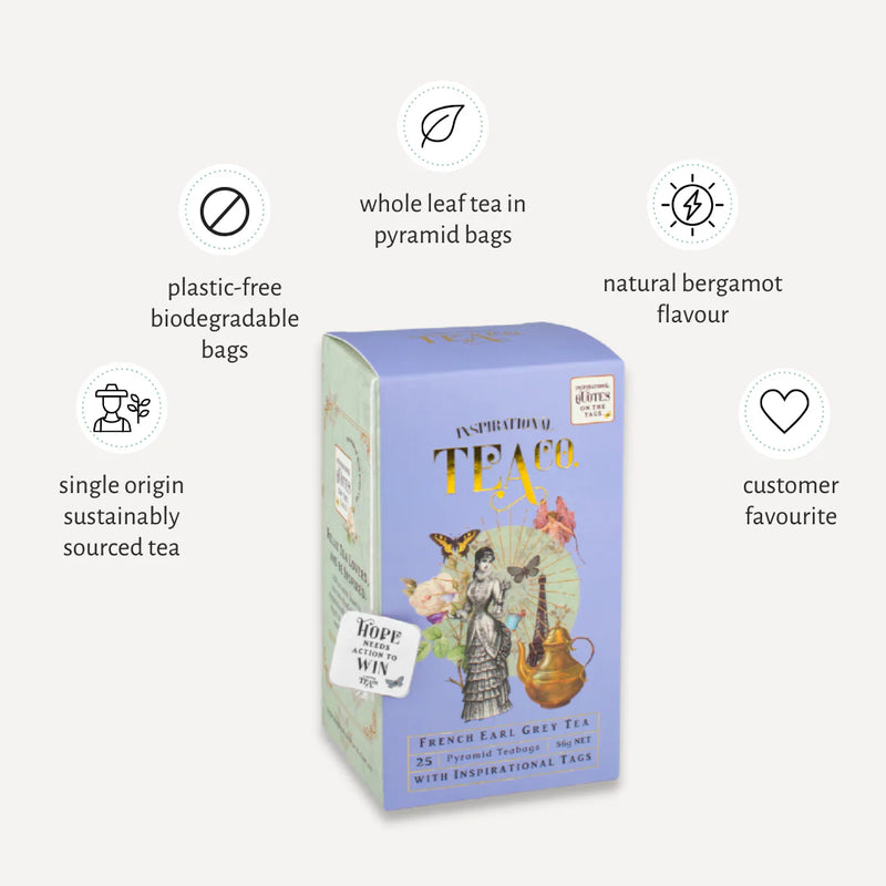 French Earl Grey Pyramid Teabags 25pk