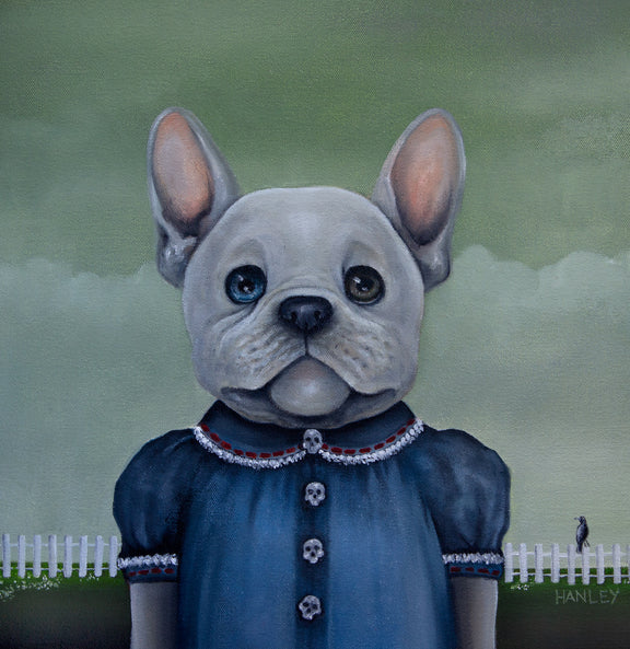 Ninni Frenchie art card French bulldog illustration