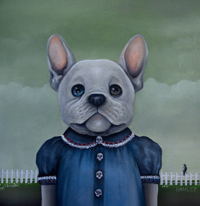 Ninni Frenchie art card French bulldog illustration