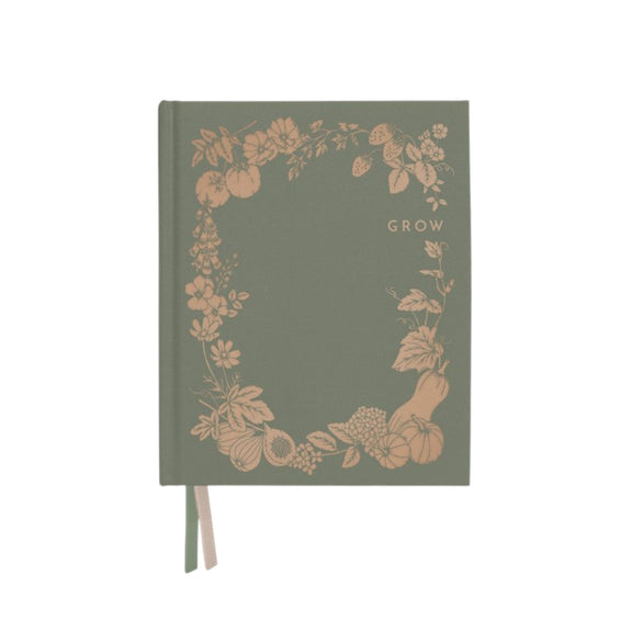 Grow Garden Planner Olive – guided gardening journal