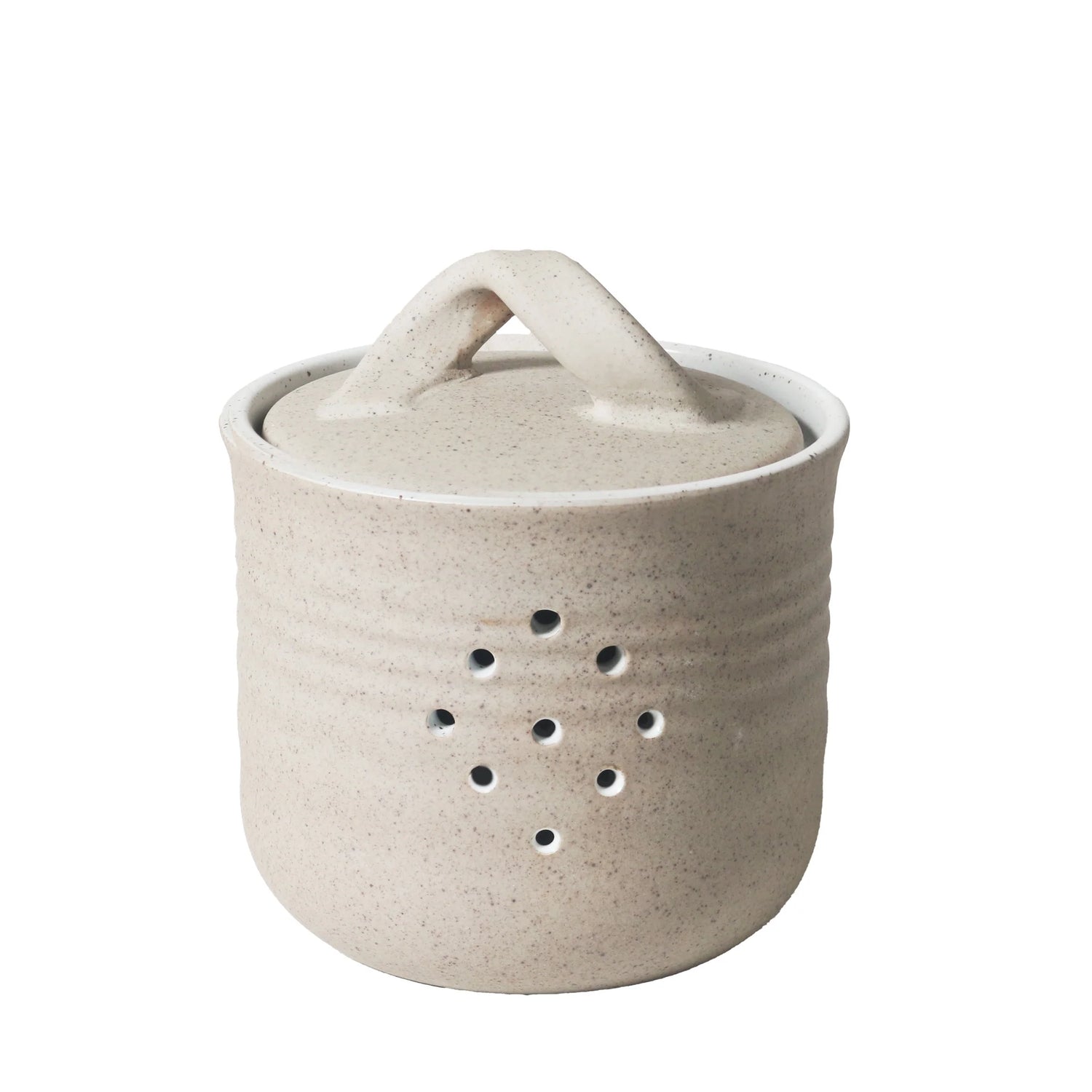 Robert Gordon Garden To Table garlic canister stoneware