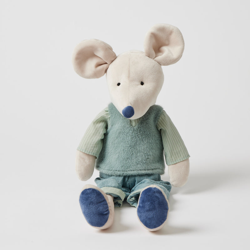 Child-safe plush toy mouse for nursery décor
