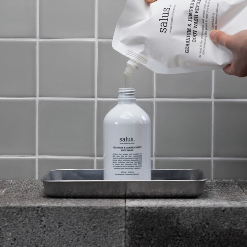 Salus Geranium & Juniper Berry Body Wash Refill 1L | Natural Body Wash Refill