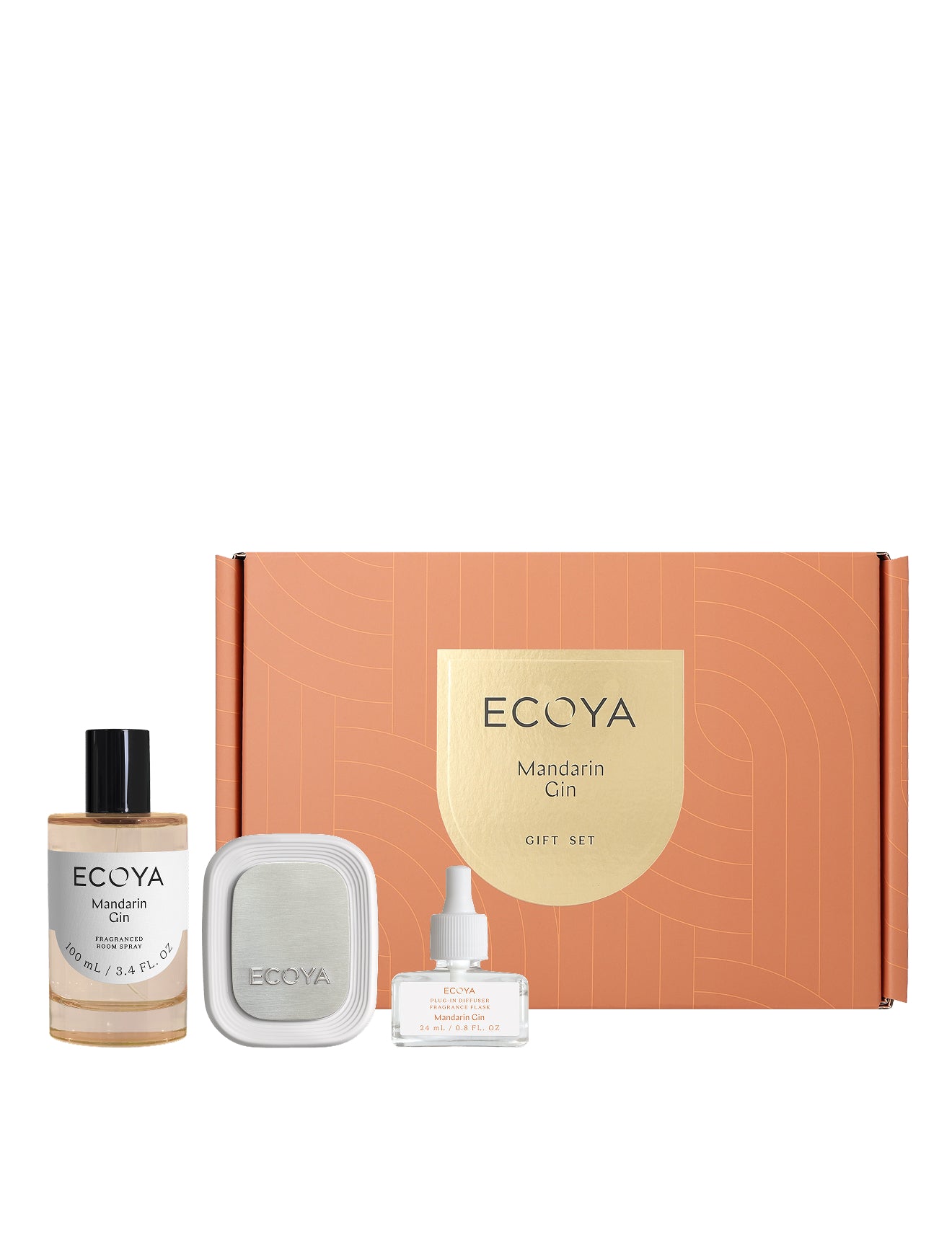 Mandarin Gin gift set by Ecoya 