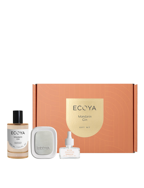 Mandarin Gin gift set by Ecoya 