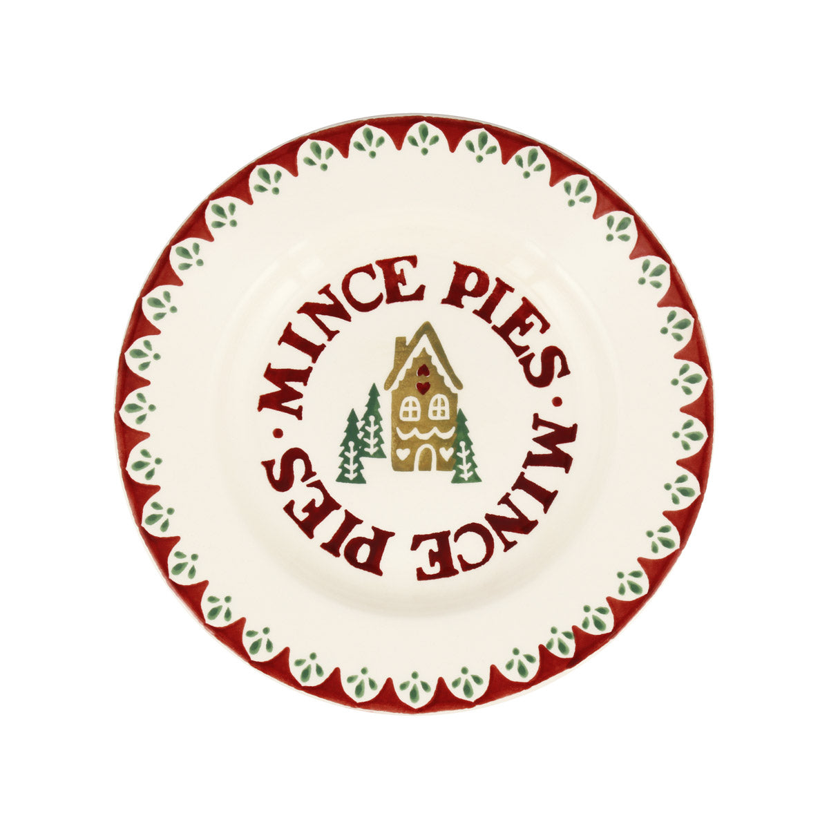 Emma Bridgewater Gingerbread House Mince Pies 8 1/2" Plate