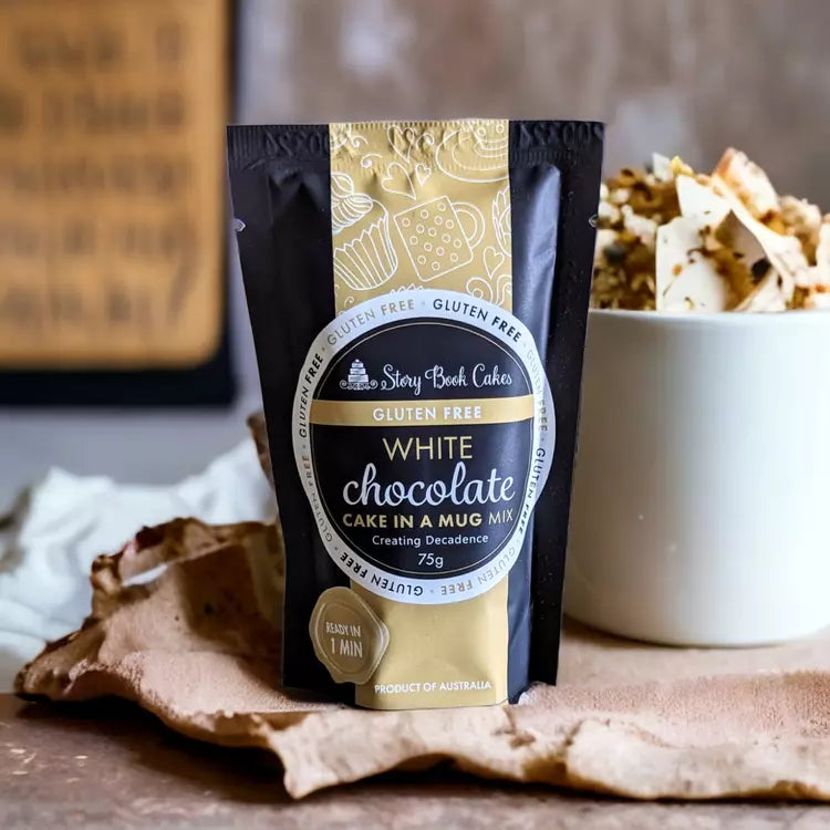 White Chocolate Mud Cake In A Mug GF 75g