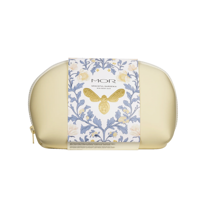 Travel-sized gardenia body care gift set for her
