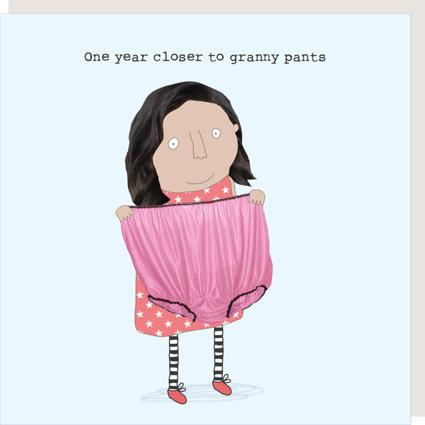 HB Granny Pants Birthday Card – Rosie Made a Thing funny greeting card
