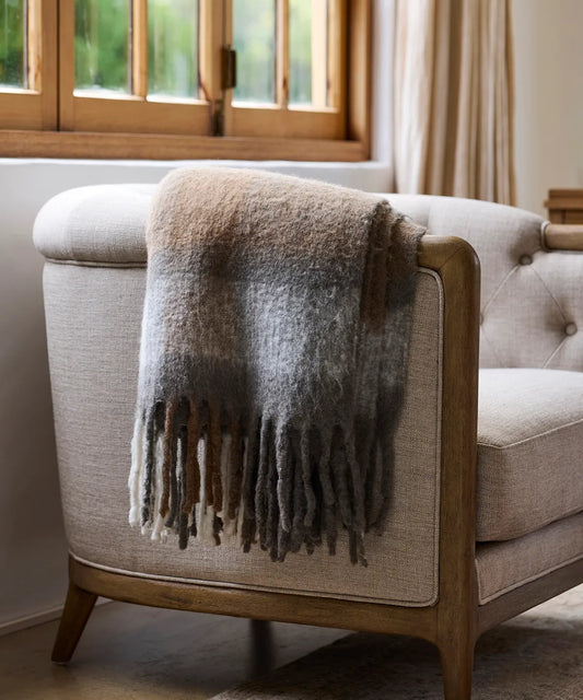 wool blend couch throw french country style