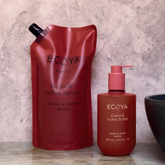 Guava & Lychee Hand & Body Wash Refill 1L | Tropical Eco Refill