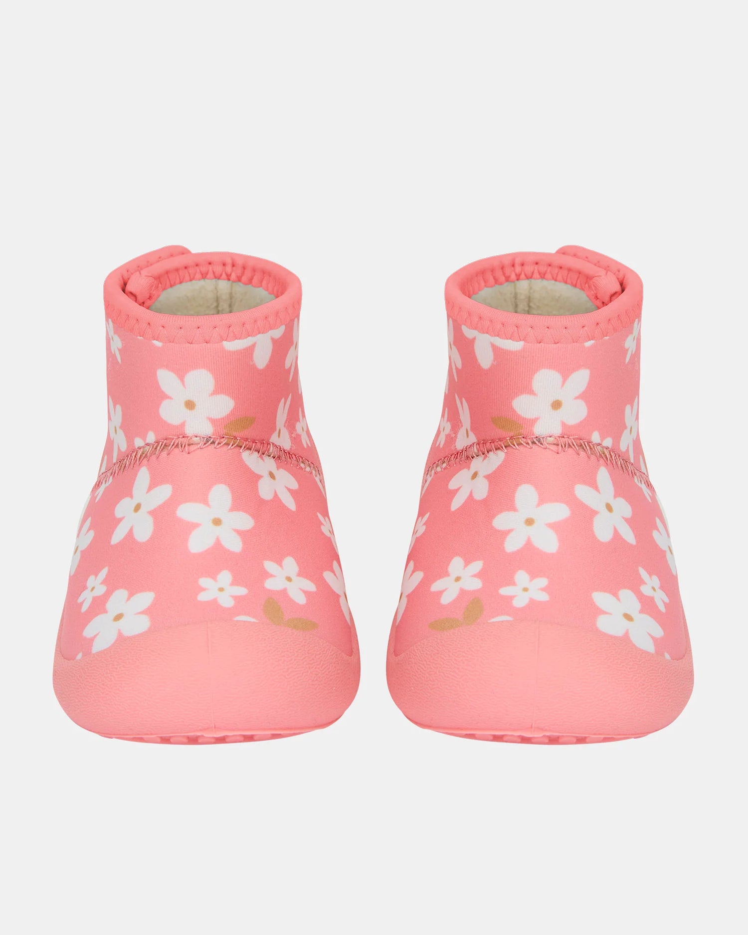 toshi baby gumbooties pink floral neoprene