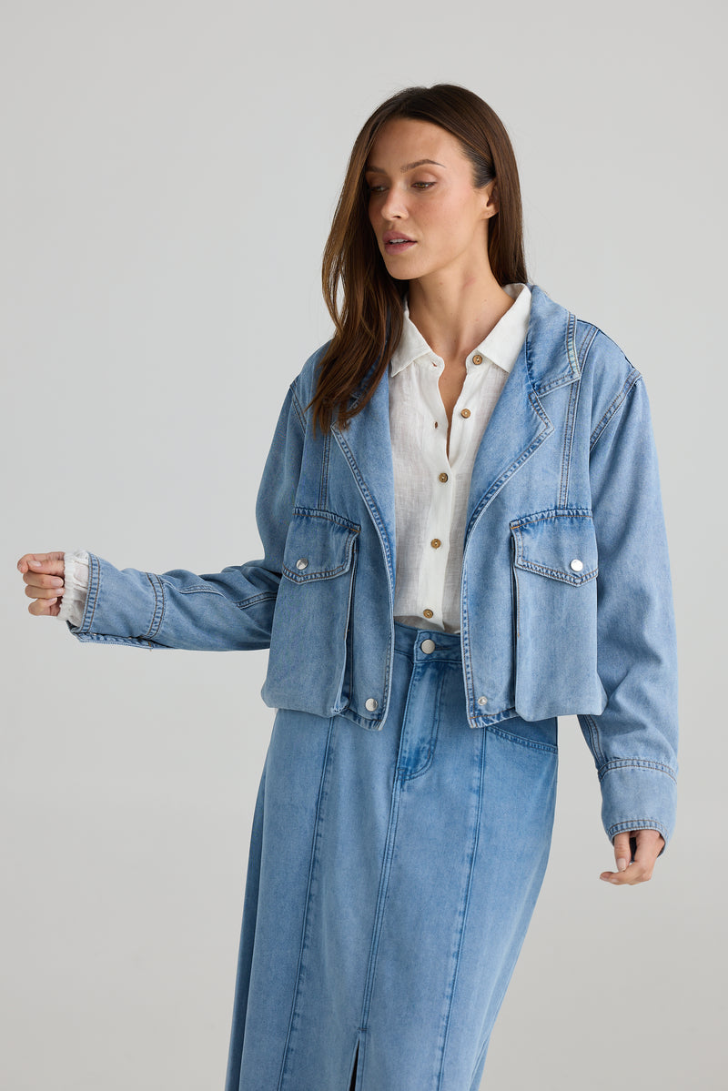 Cruise Jacket | Blue Wash Denim