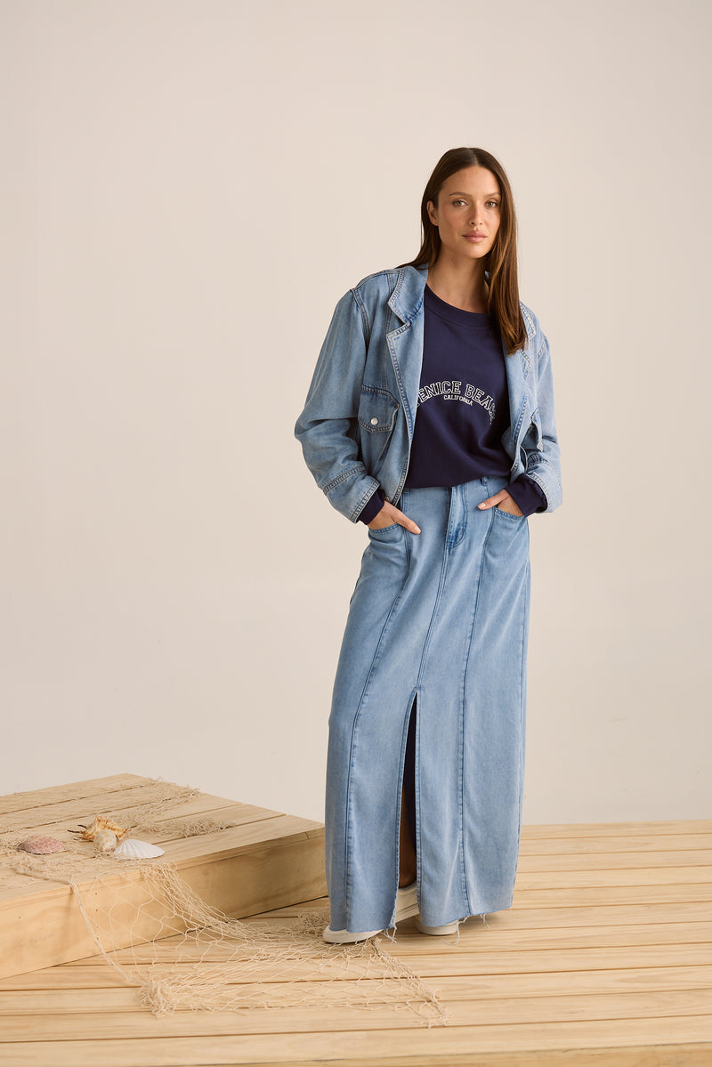 Cruise Jacket | Blue Wash Denim