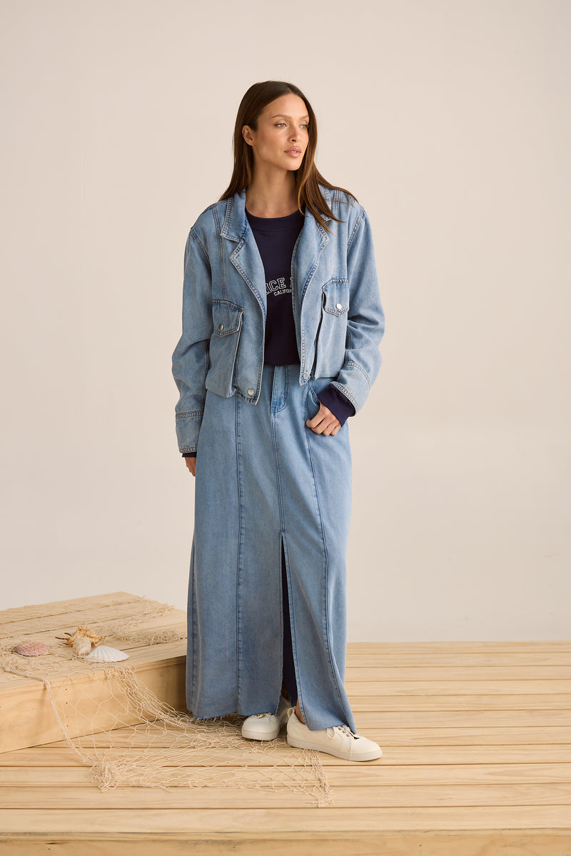 Cruise Jacket | Blue Wash Denim