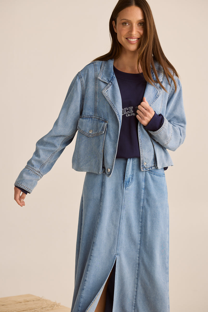 Cruise Jacket | Blue Wash Denim