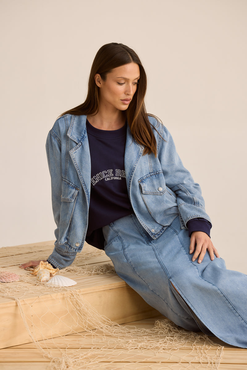 Cruise Jacket | Blue Wash Denim