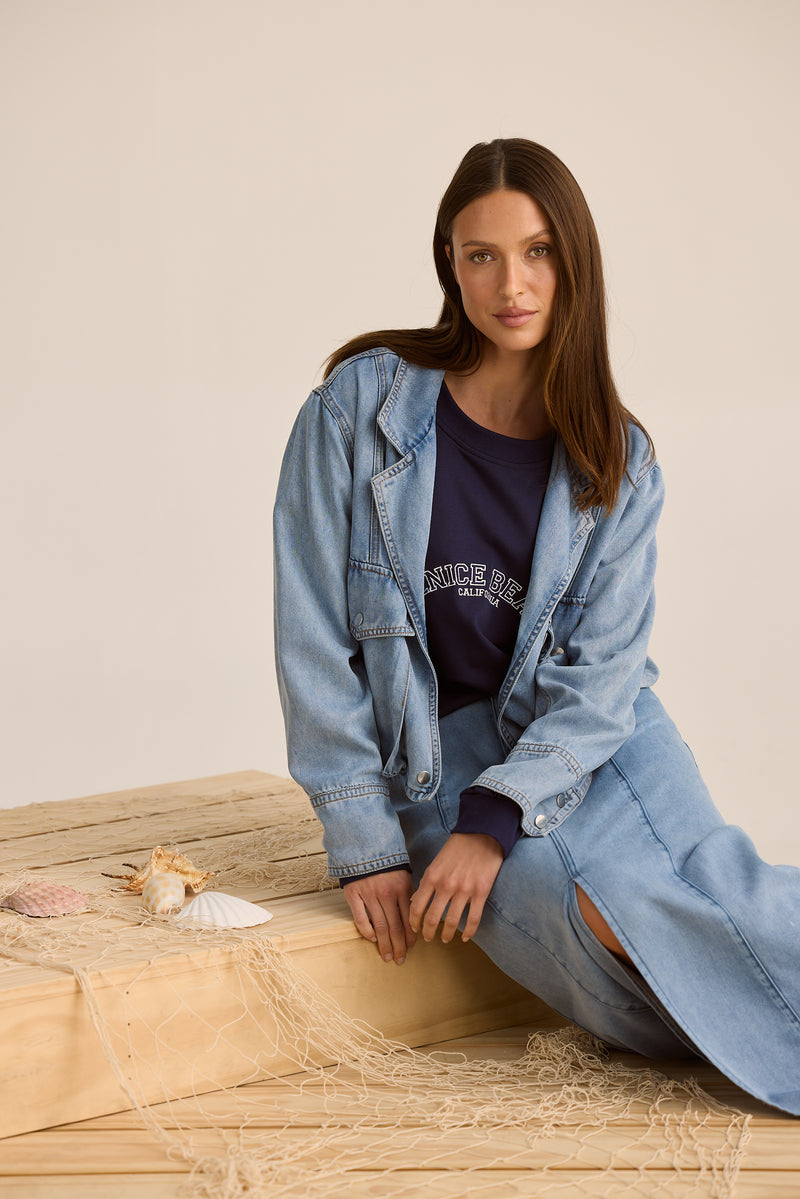 Cruise Jacket | Blue Wash Denim