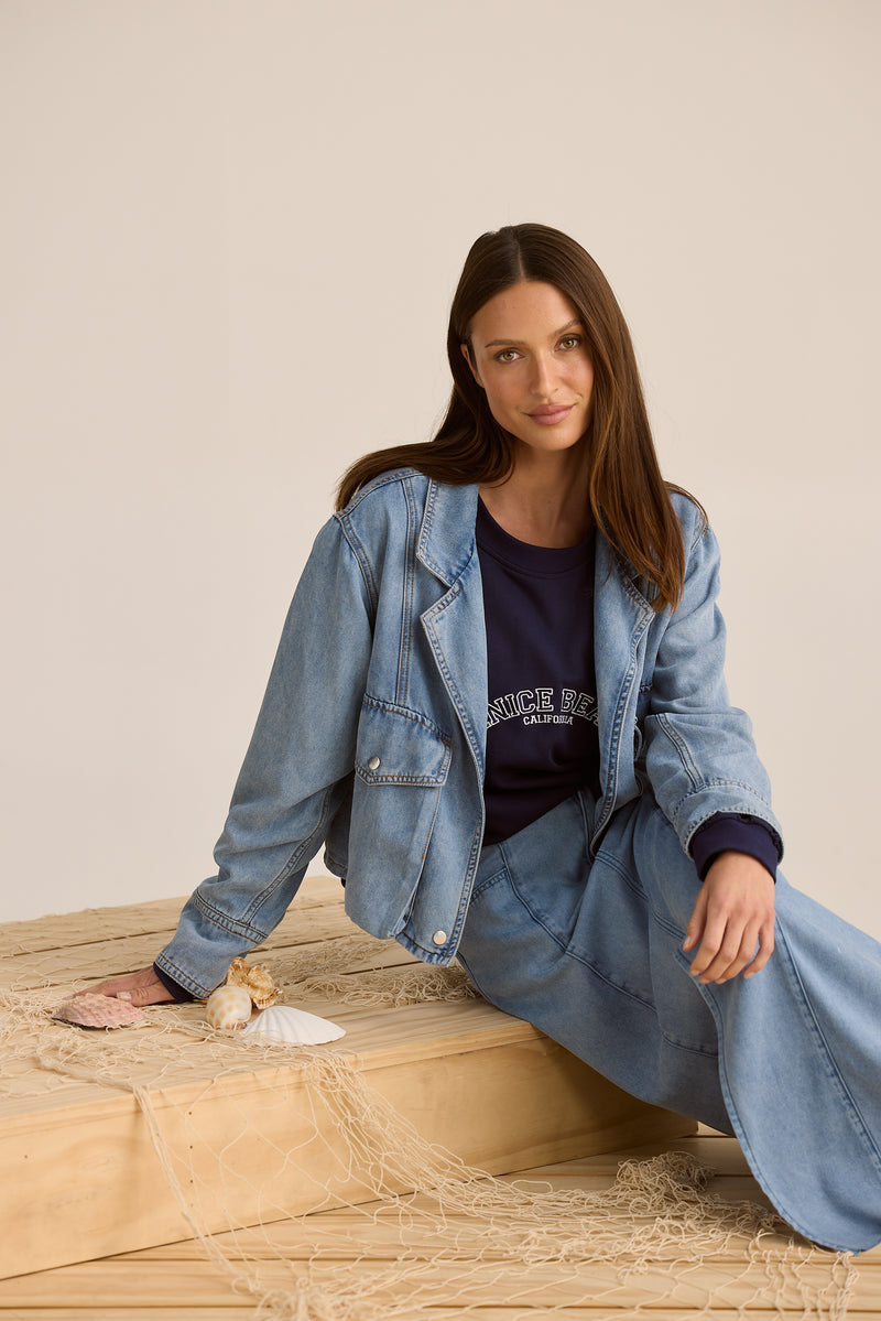 Cruise Jacket | Blue Wash Denim