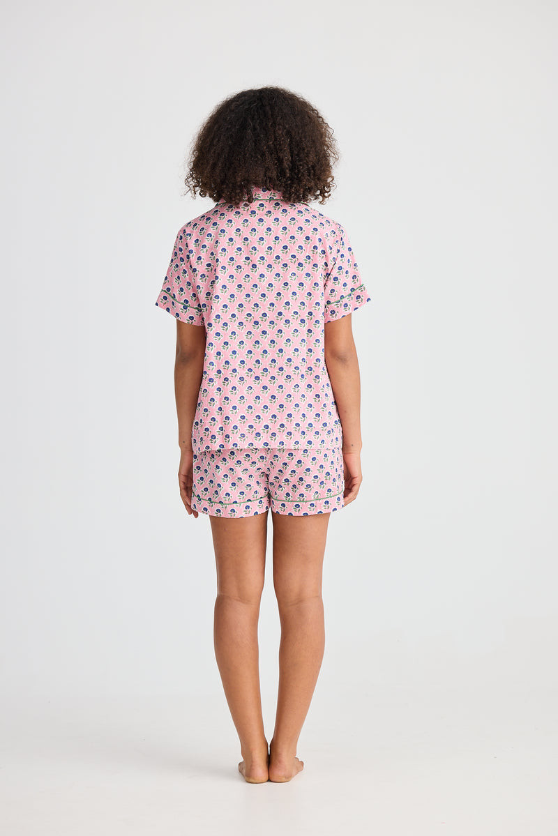 Namaste Pyjama Set | Ditsy Daisy Print | Cotton Shirt & Shorts